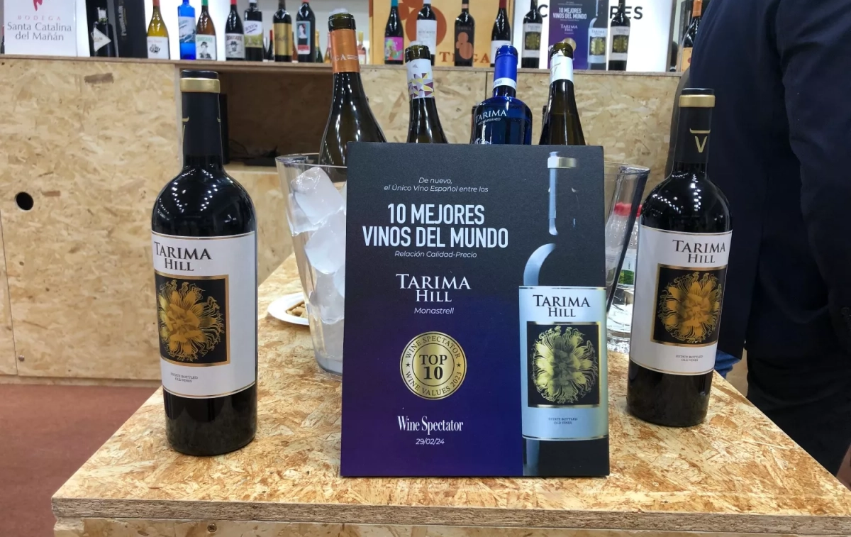 El vino Tarima Hill expuesto en la Barcelona Wine Week (BWW) / TC