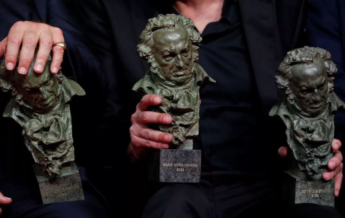 Estatuillas que se entregan en los premios Goya   Biel Aliño   EFE