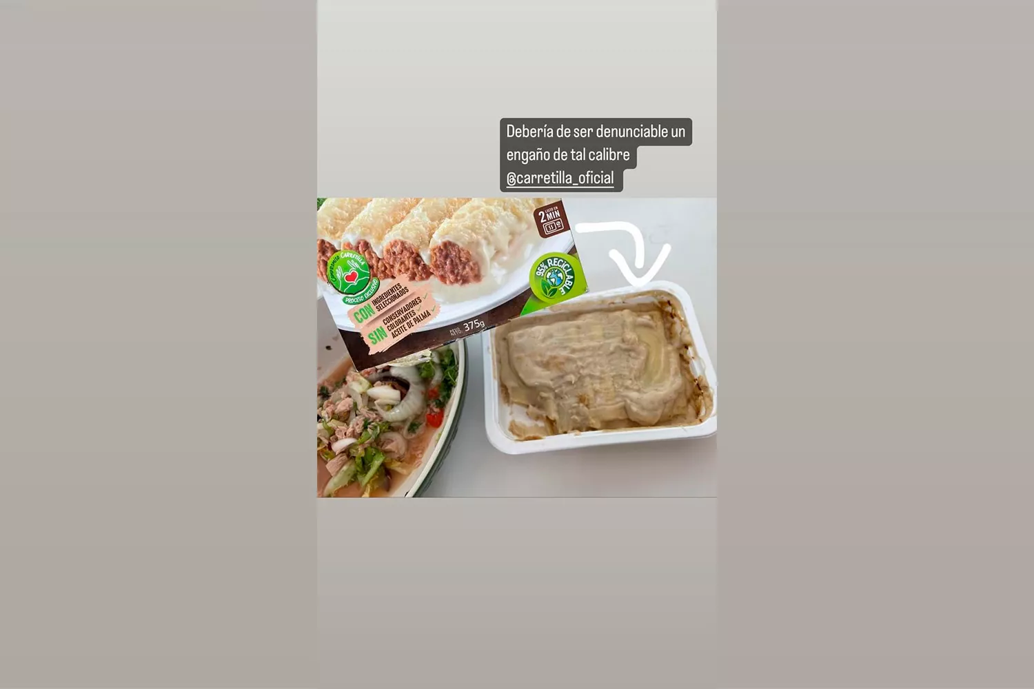 Canelones de la marca Carretilla / CEDIDA Canelones de la marca Carretilla / CEDIDA