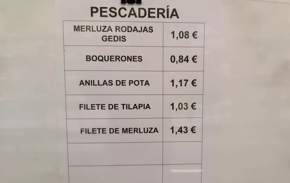 Los precios de la pescadería   IMAGEN CEDIDA