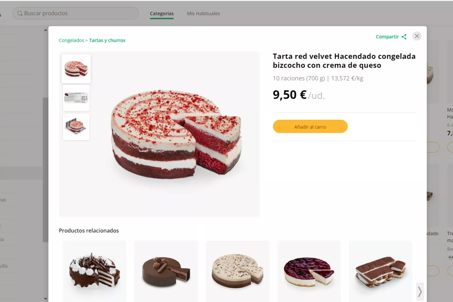 Tarta 'red velvet' de Hacendado / MERCADONA Tarta 'red velvet' de Hacendado / MERCADONA