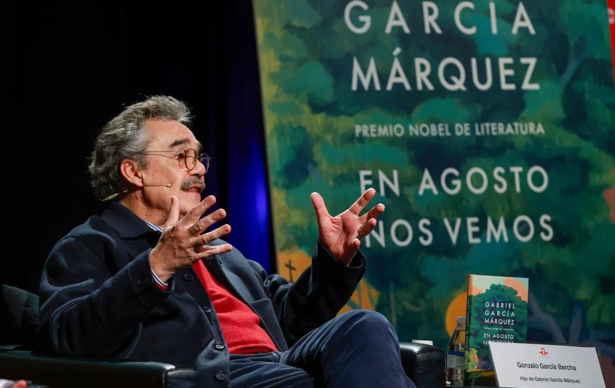 Los hijos de Gabriel García Márquez, Gonzalo García Barcha (en la imagen) y Rodrigo García Barcha, presentan la novela inédita de su padre / J. P. Gandul - EFE