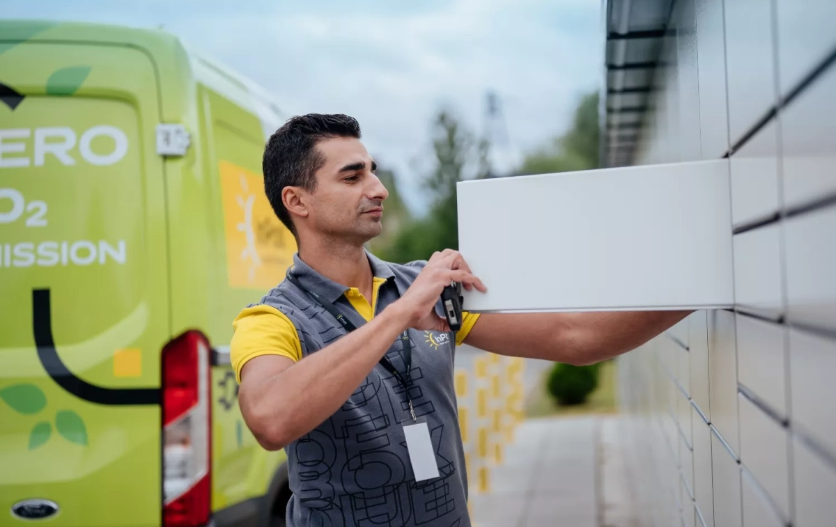 Un repartidor dejando un paquete en un 'locker' de InPost / CEDIDA Un repartidor dejando un paquete en un 'locker' de InPost / CEDIDA