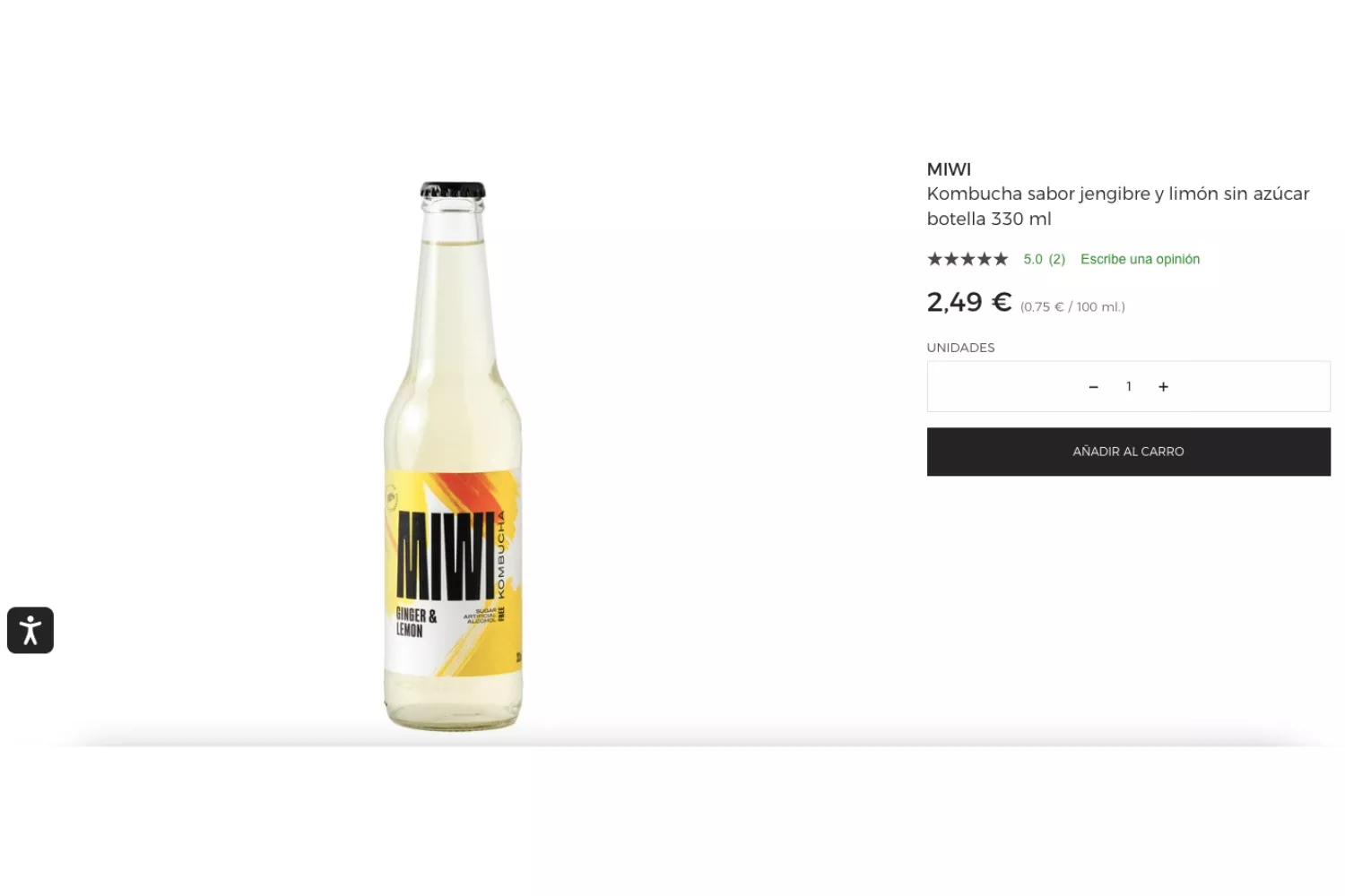 Una marca de kombucha sin azúcar y elaborada con agua carbonatada EL CORTE INGLÉS Una marca de kombucha sin azúcar y elaborada con agua carbonatada EL CORTE INGLÉS