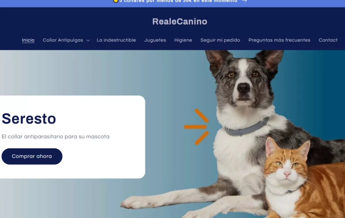 Web de Reale Canino / CG