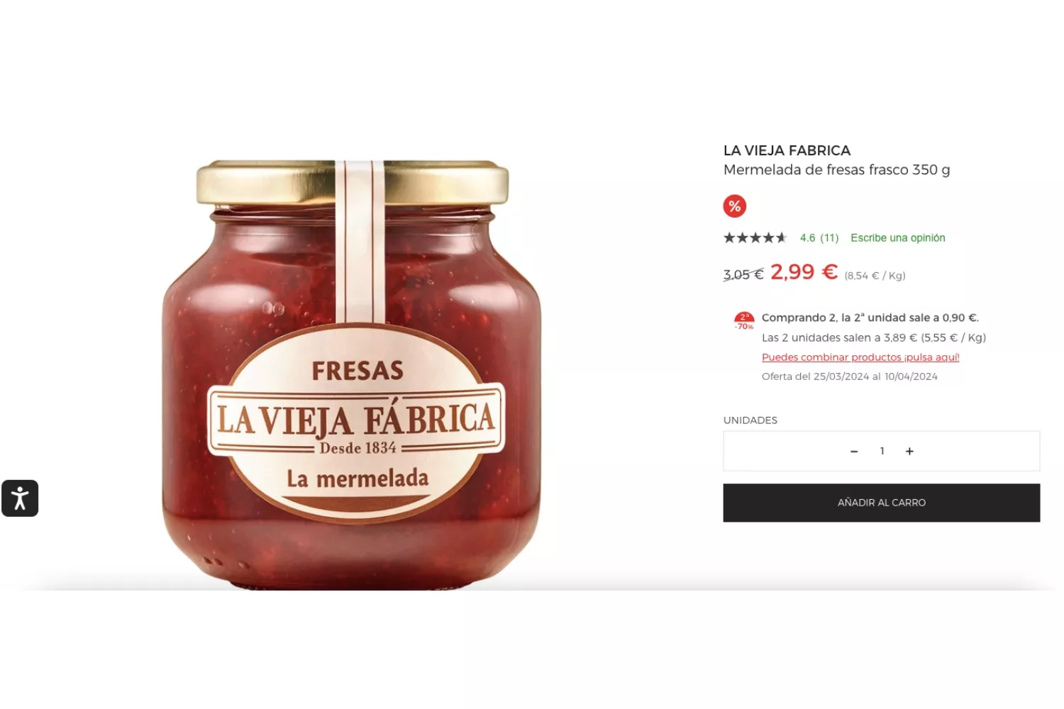 Mermelada de La Vieja Fábrica / EL CORTE INGLÉS