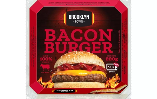 La Brooklyn Town Bacon Burger a la venta en Carrefour / CARREFOUR