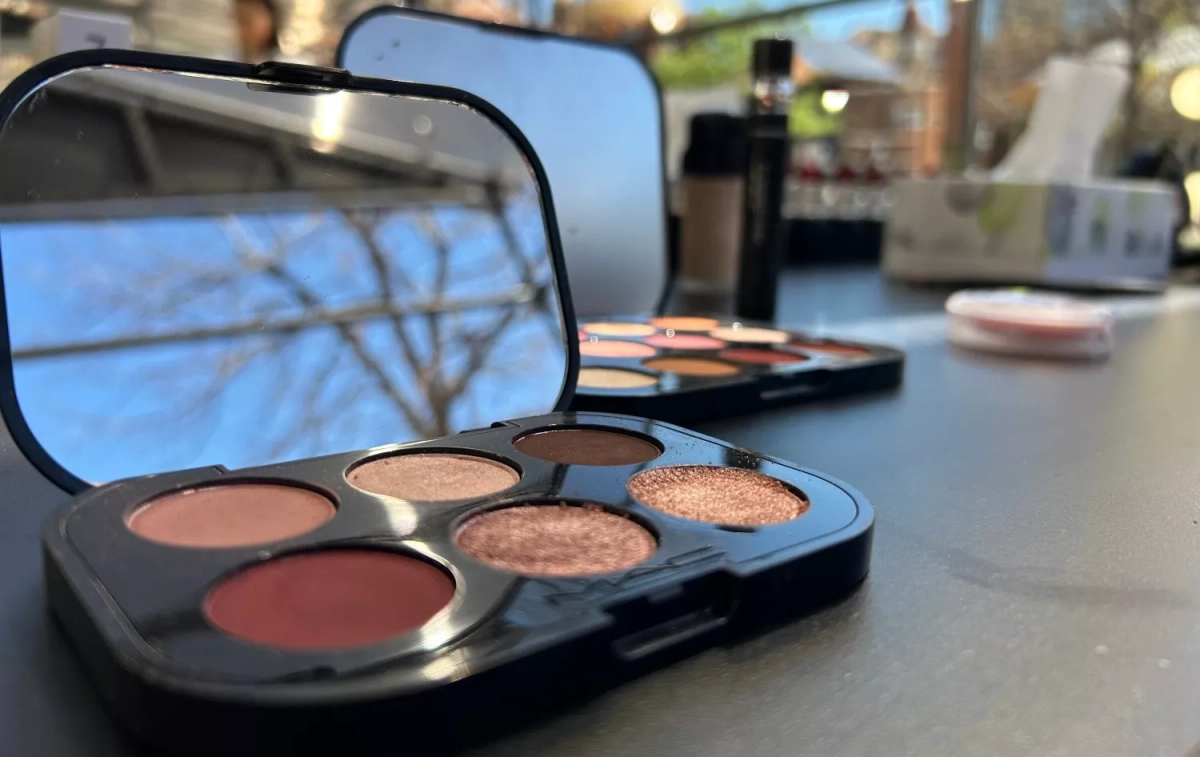 Una paleta de sombra de ojos de Mac Cosmetics AC Una paleta de sombra de ojos de Mac Cosmetics AC