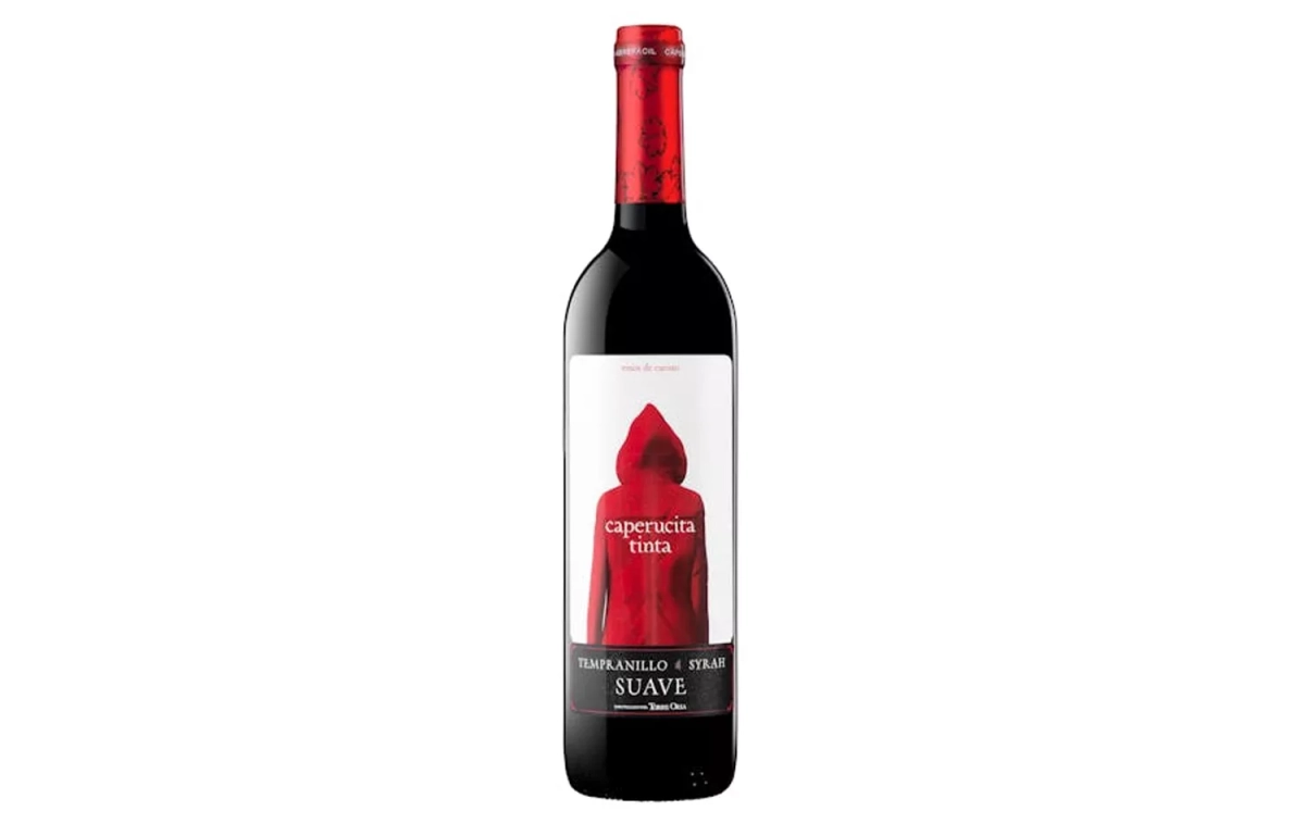 El vino Caperucita Tinta de Mercadona / MERCADONA El vino Caperucita Tinta de Mercadona / MERCADONA