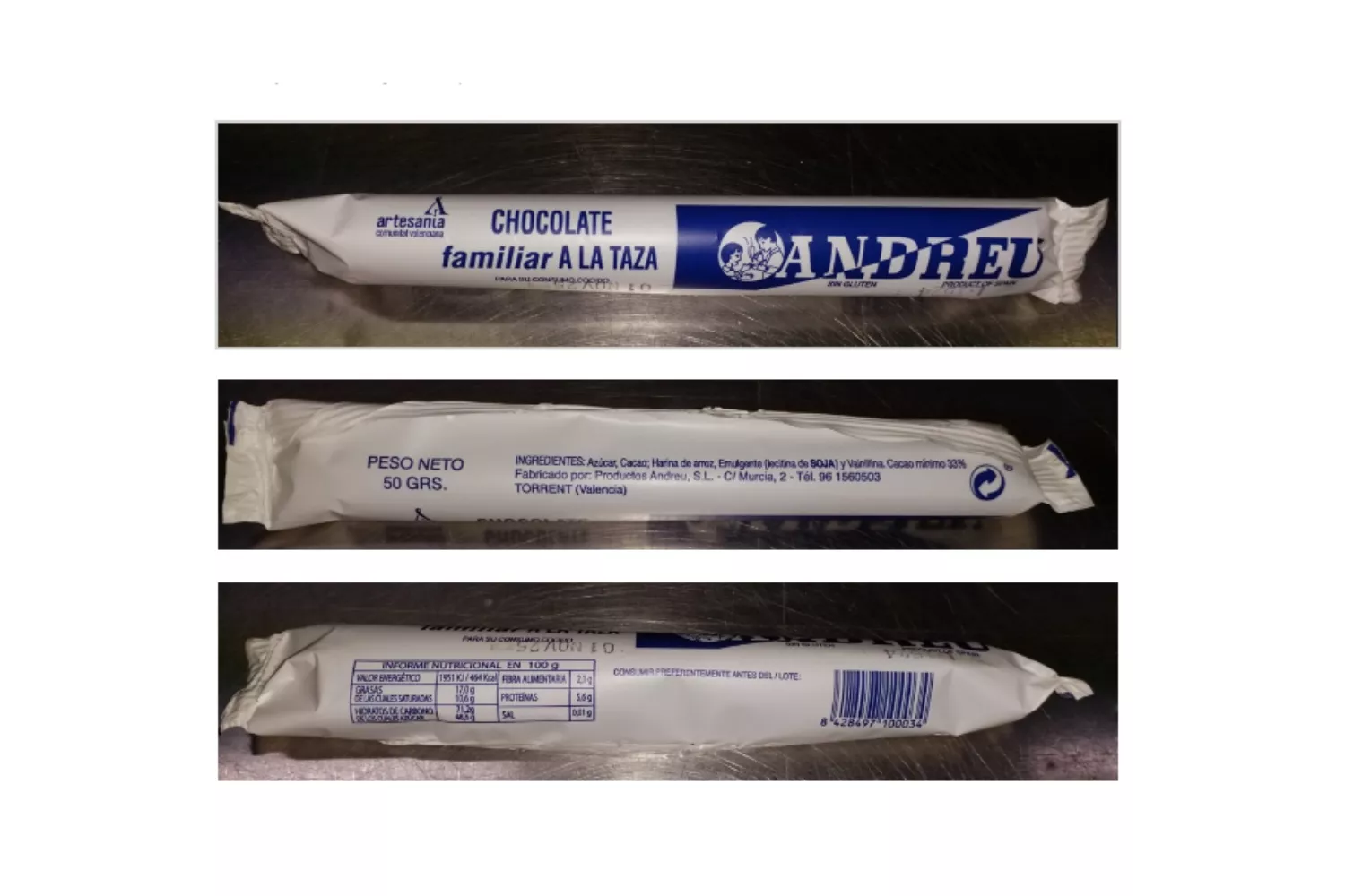 Chocolate a la taza afectado / AESAN Chocolate a la taza afectado / AESAN
