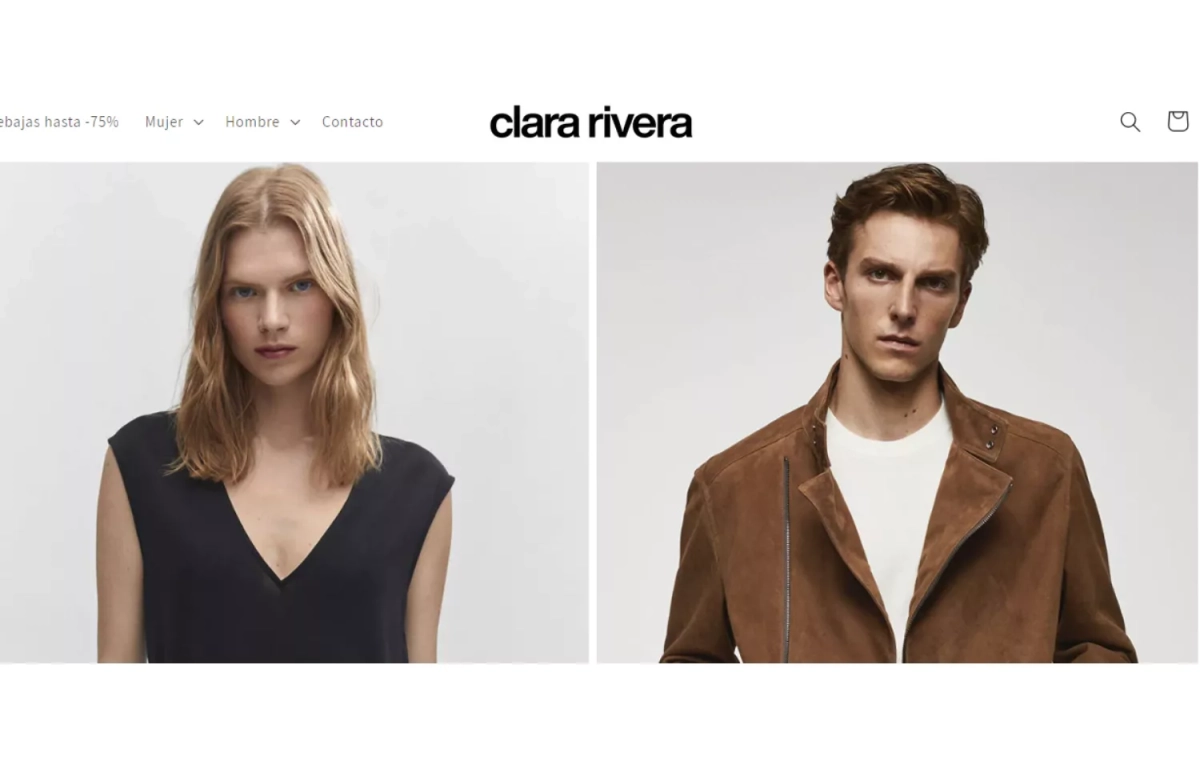 Aspecto de la web de Clara Rivera / CG Aspecto de la web de Clara Rivera / CG