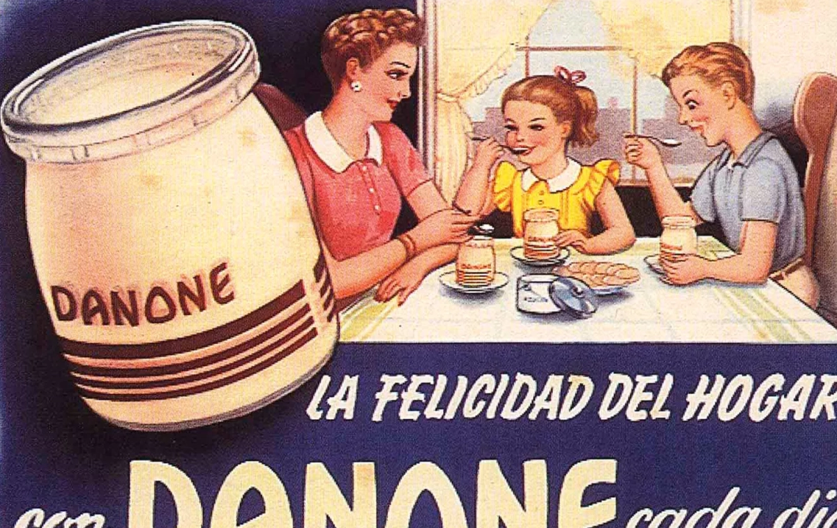 Un anuncio antiguo de Danone / DANONE Un anuncio antiguo de Danone / DANONE