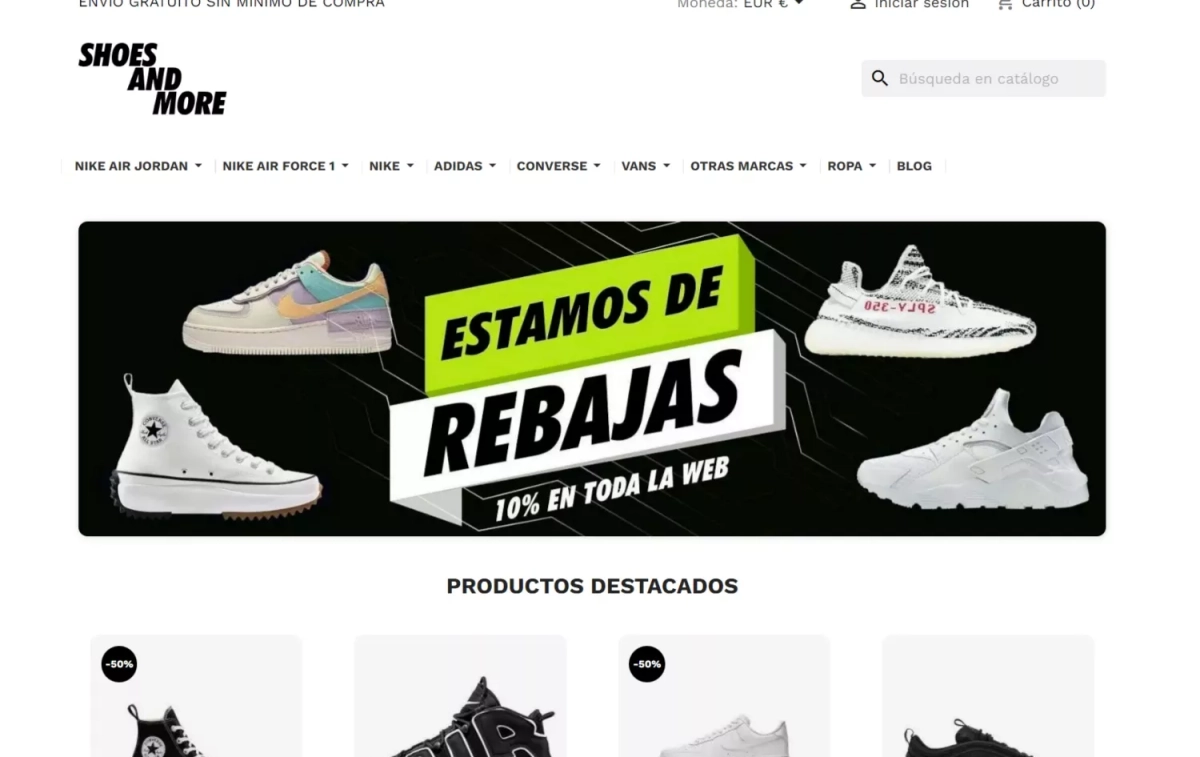 Web de Shoes and More / CG Web de Shoes and More / CG