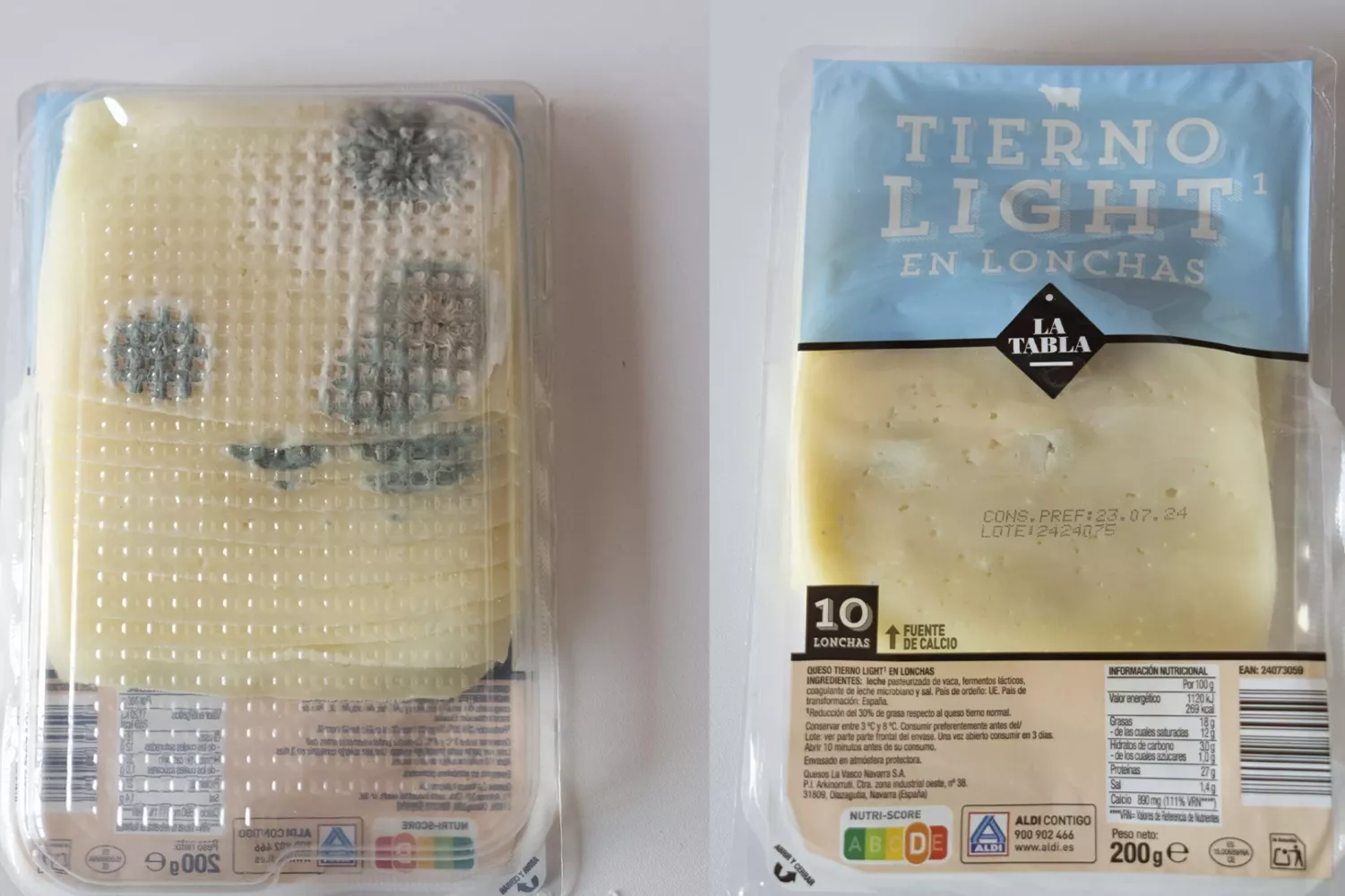 El queso con moho de Aldi / CONSUMIDOR GLOBAL
