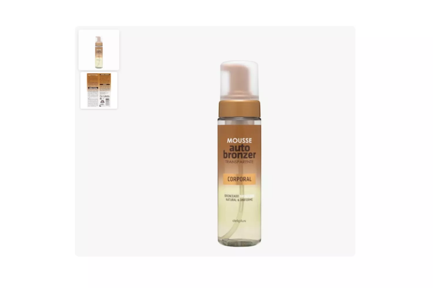 Mousse autobronceadora corporal de Deliplus / MERCADONA Mousse autobronceadora corporal de Deliplus / MERCADONA