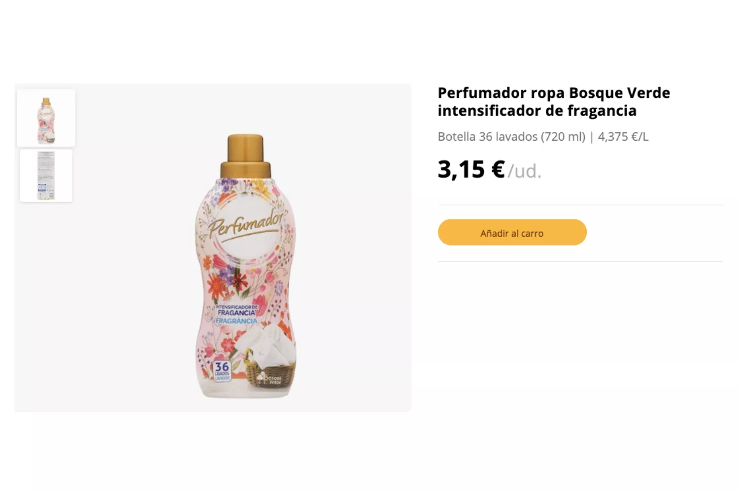 Perfumador de ropa Bosque Verde / MERCADONA Perfumador de ropa Bosque Verde / MERCADONA