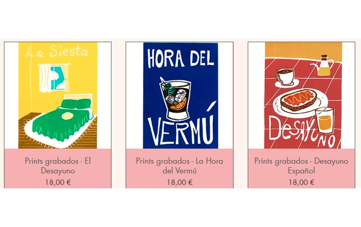 Algunos de los prints disponibles en la tienda / POSTAL Y TINTA Algunos de los prints disponibles en la tienda / POSTAL Y TINTA