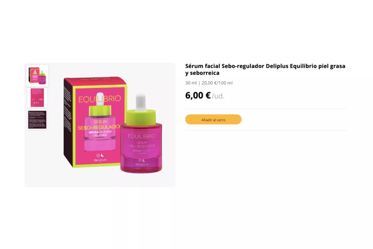 Sérum para pieles grasas de Mercadona / MERCADONA Sérum para pieles grasas de Mercadona / MERCADONA