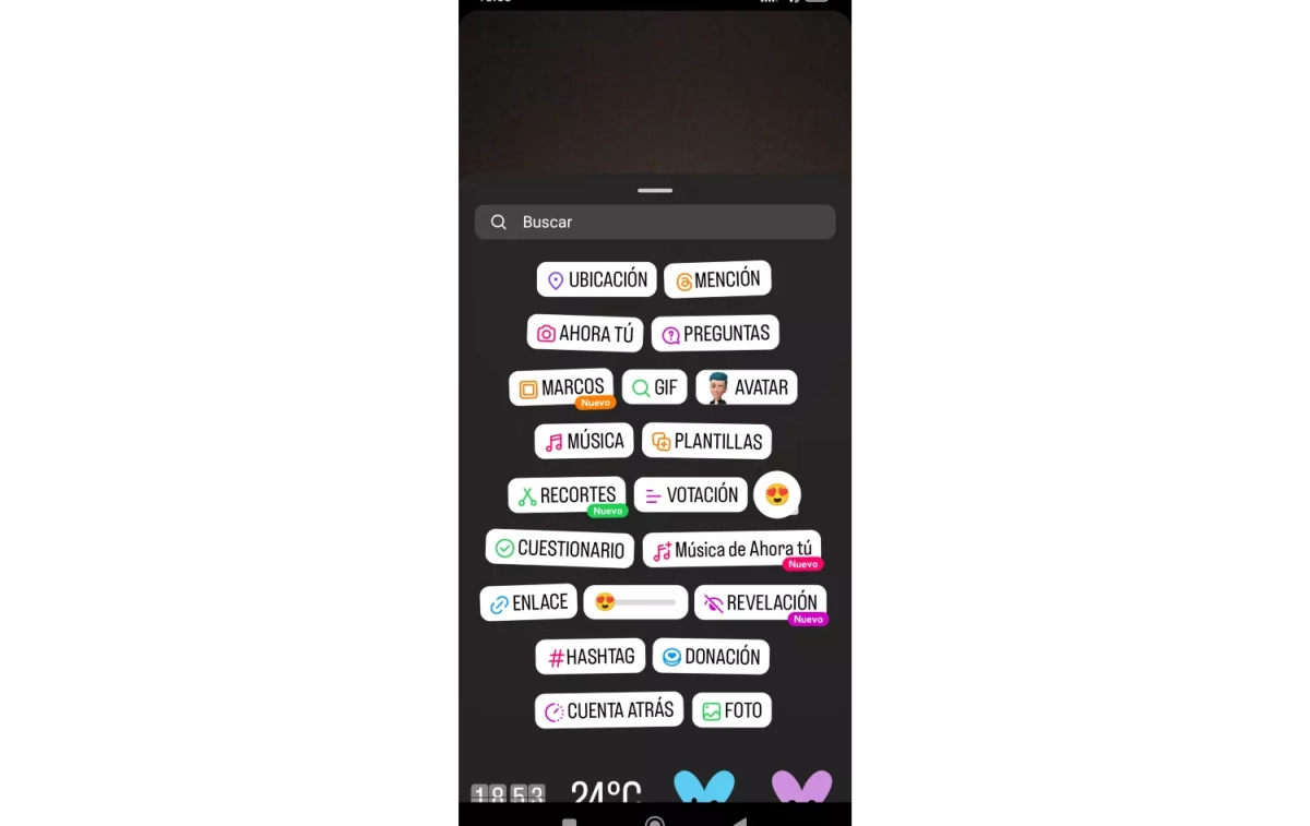 Los stickers o la ubicación son un buen recurso para tapar las menciones / CG