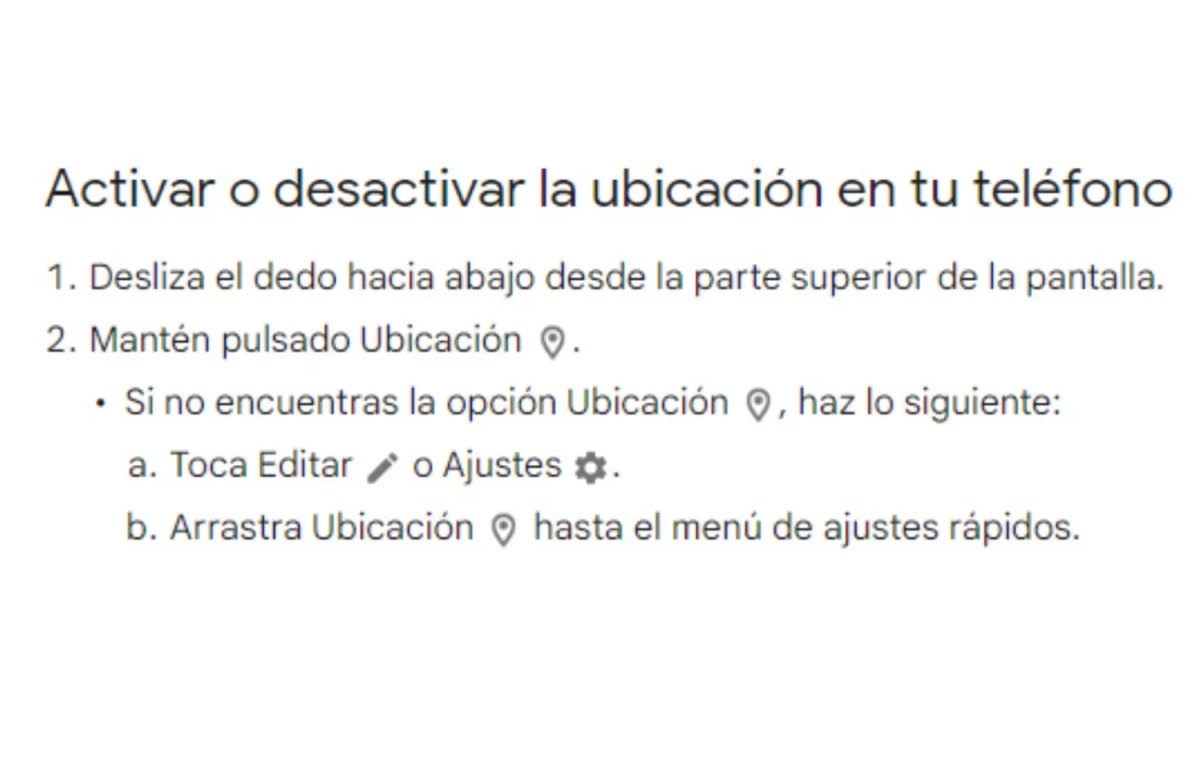 Instrucciones de Google / GOOGLE Instrucciones de Google / GOOGLE