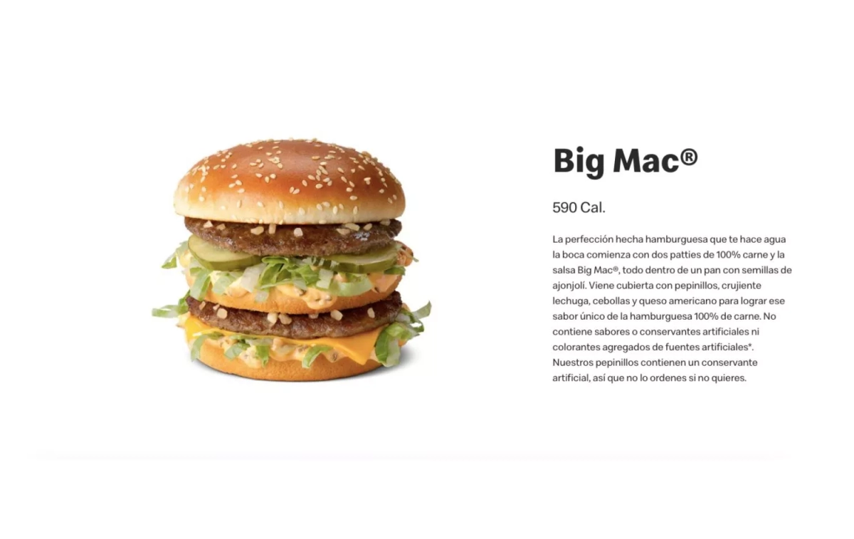 Big Mac, la hamburguesa más icónica de McDonald's / MCDONALD'S Big Mac, la hamburguesa más icónica de McDonald's / MCDONALD'S