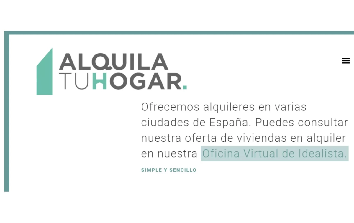 La web de Alquilatuhogar / CG La web de Alquilatuhogar / CG