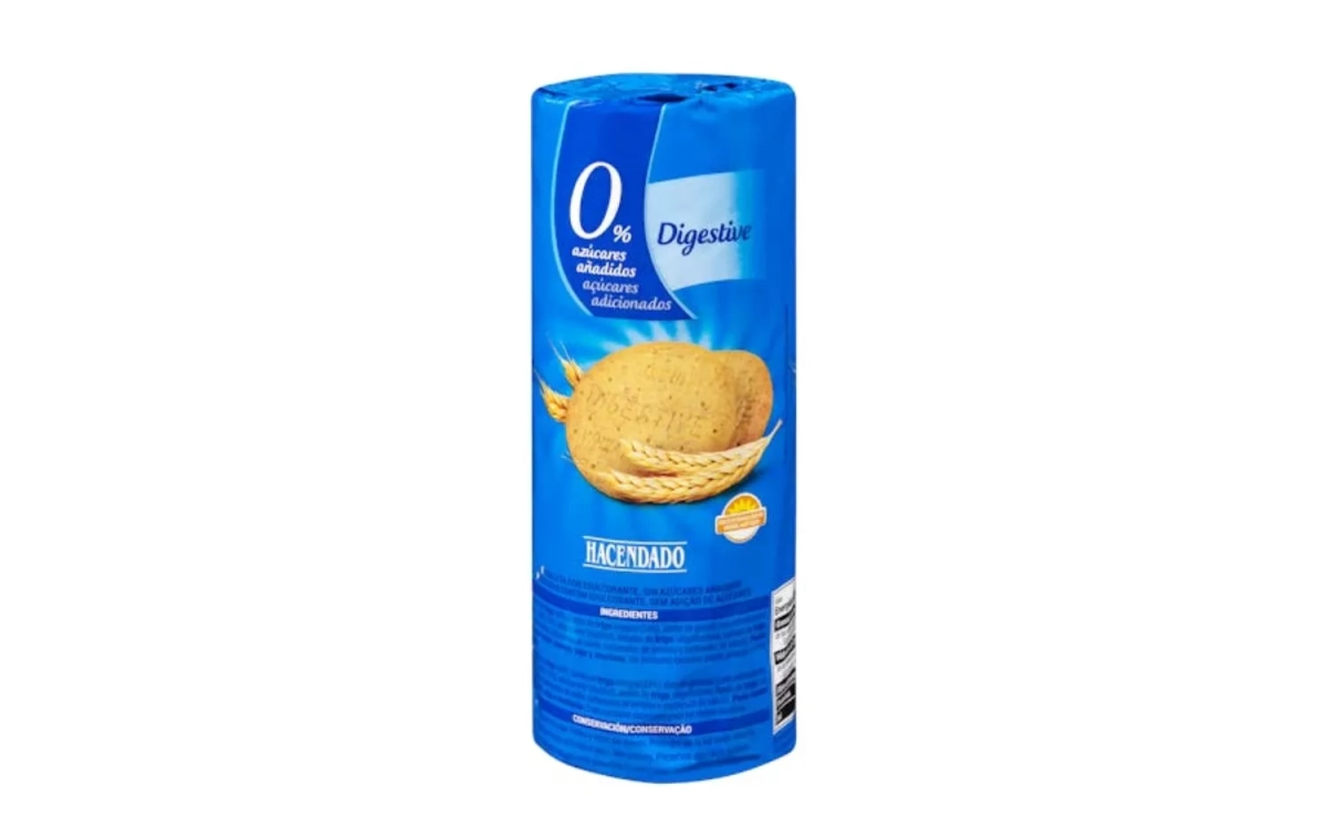Galletas Digestive 0% azúcares añadidos Hacendado MERCADONA