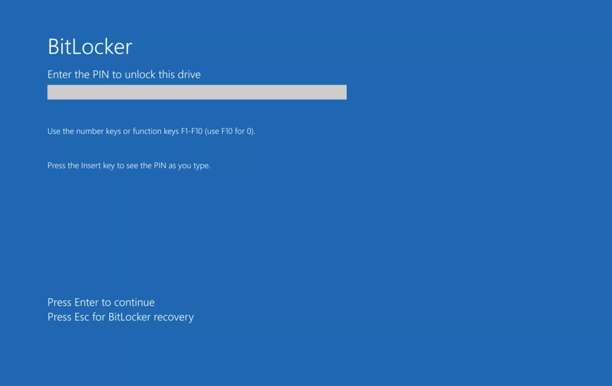 BitLocker / MICROSOFT BitLocker / MICROSOFT