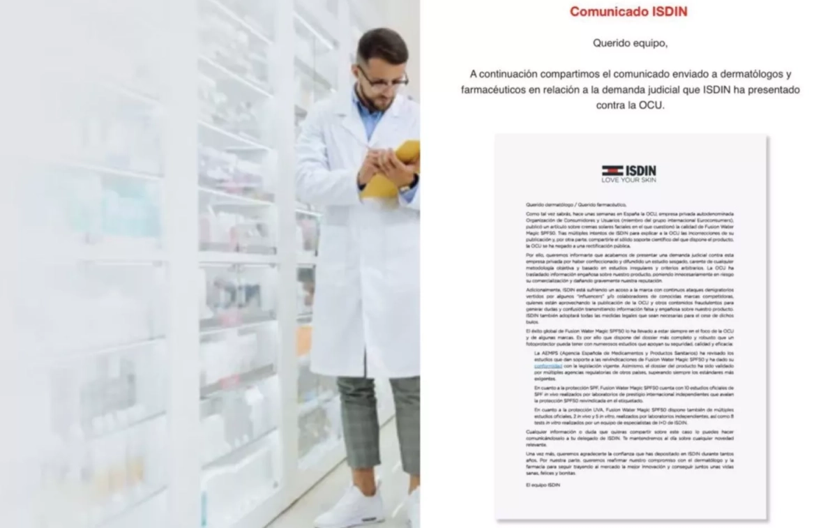 Comunicado de Isdin ISDIN Comunicado de Isdin ISDIN