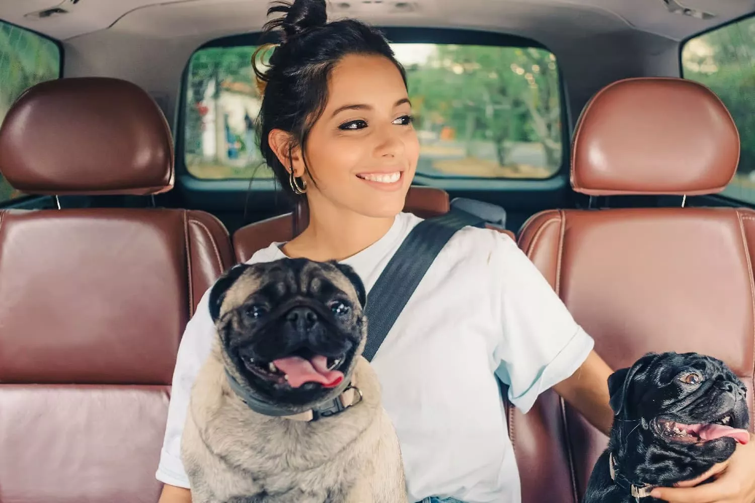 Una usuaria viaja con sus mascotas en Uber Pet / UBER