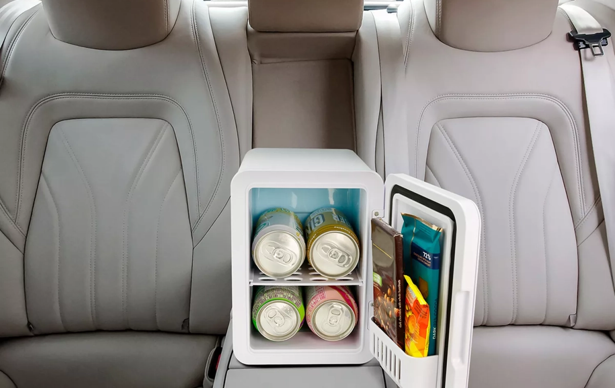 La minivera de Aldi en un coche La minivera de Aldi en un coche