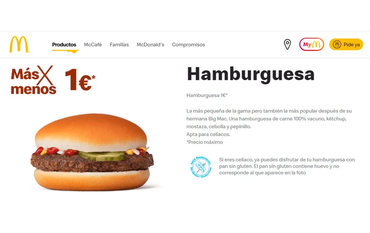 La burger de 1 euro / MCDONALD'S La burger de 1 euro / MCDONALD'S
