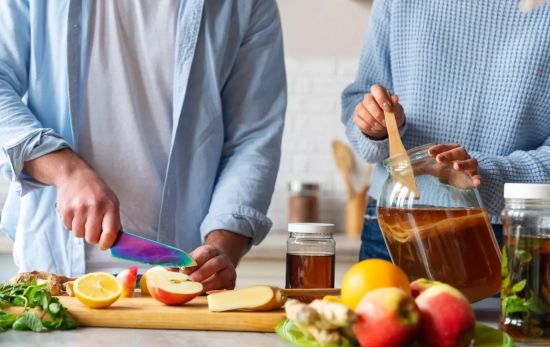 Dos personas preparan un menú sano/ FREEPIK Dos personas preparan un menú sano/ FREEPIK