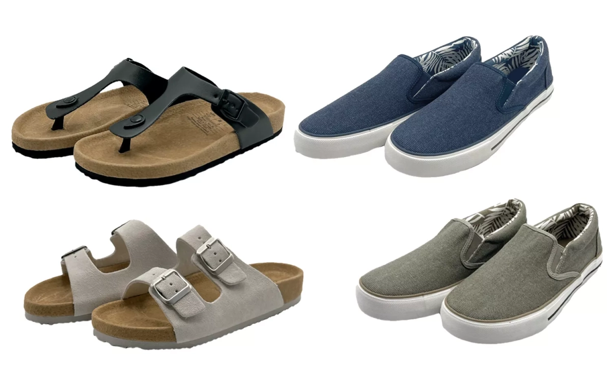 Las zapatillas, chanclas y sandalias ergonómicas de la cadena de supermercados alemana / ALDI Las zapatillas, chanclas y sandalias ergonómicas de la cadena de supermercados alemana / ALDI