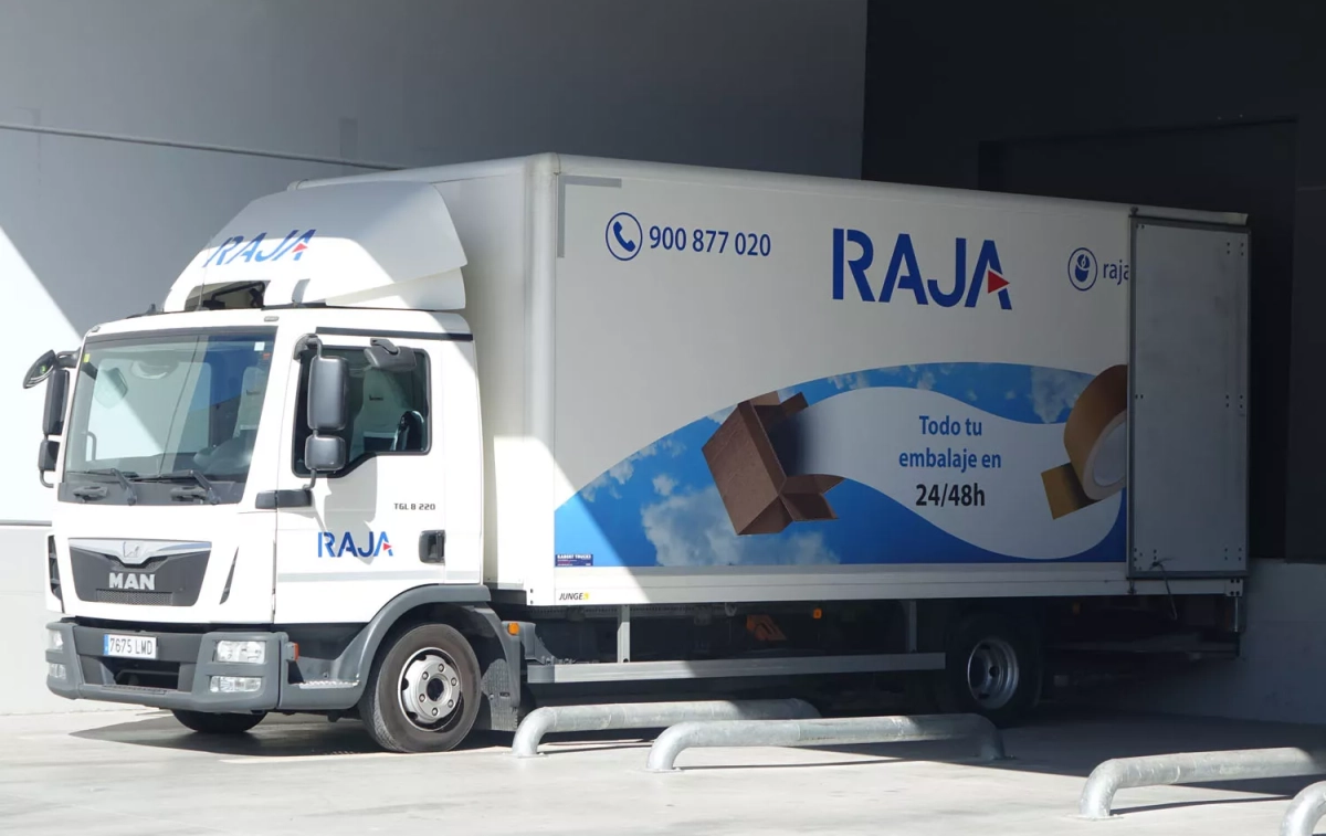 Uno de los camiones de Raja Uno de los camiones de Raja