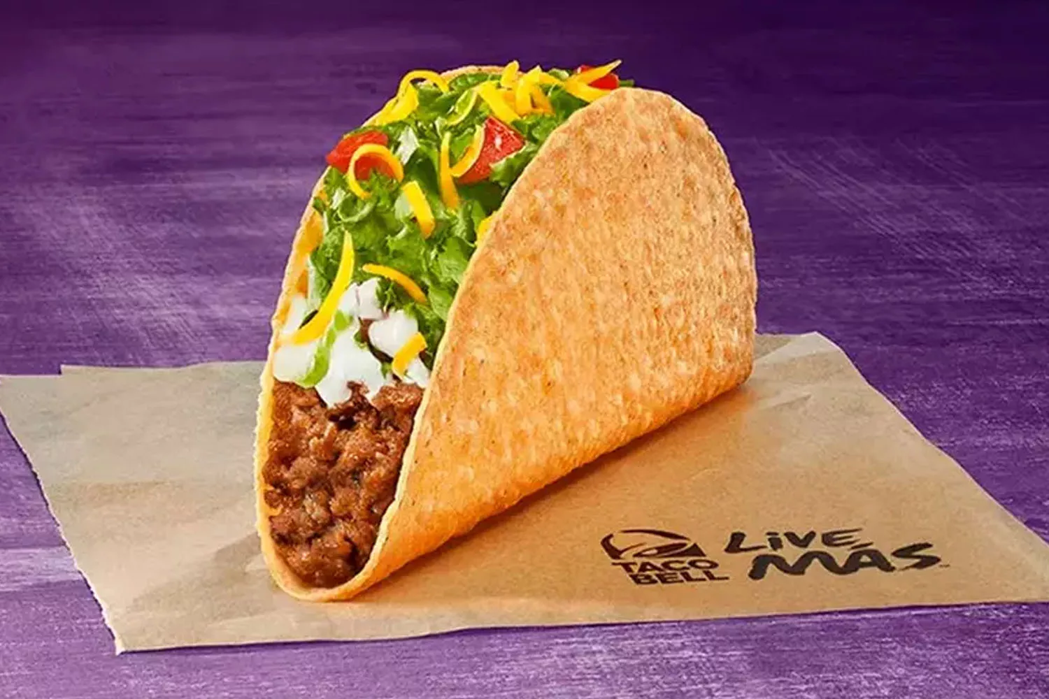 Uno de los tacos de la cadena Taco Bell TACO BELL