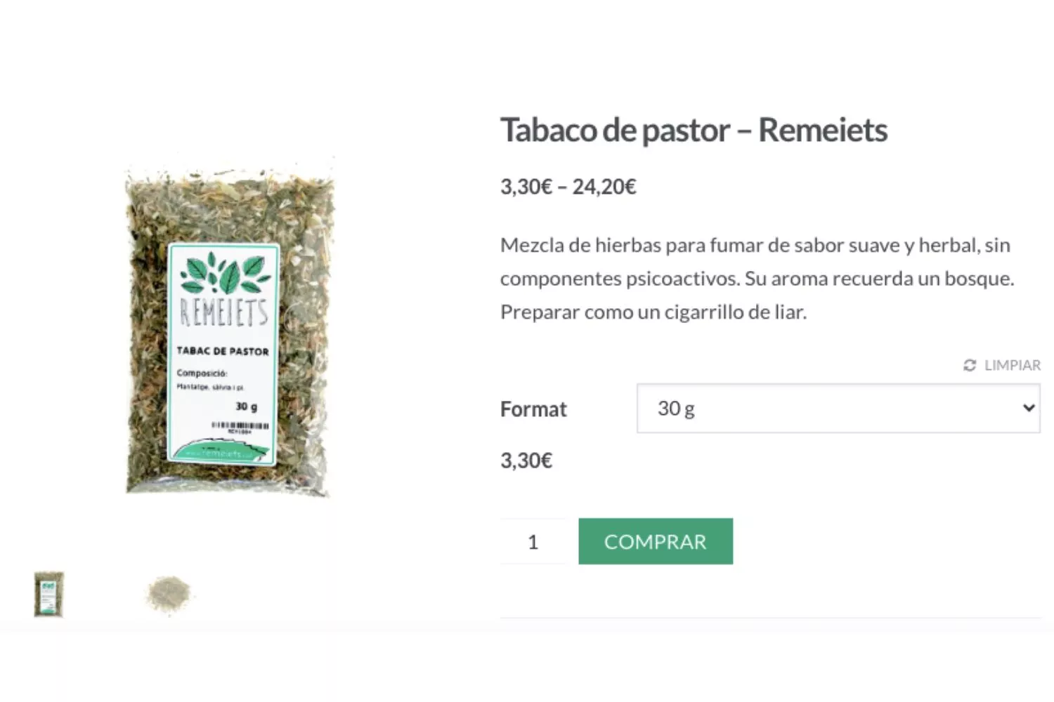 Tabaco de pastor / REMEIETS Tabaco de pastor / REMEIETS