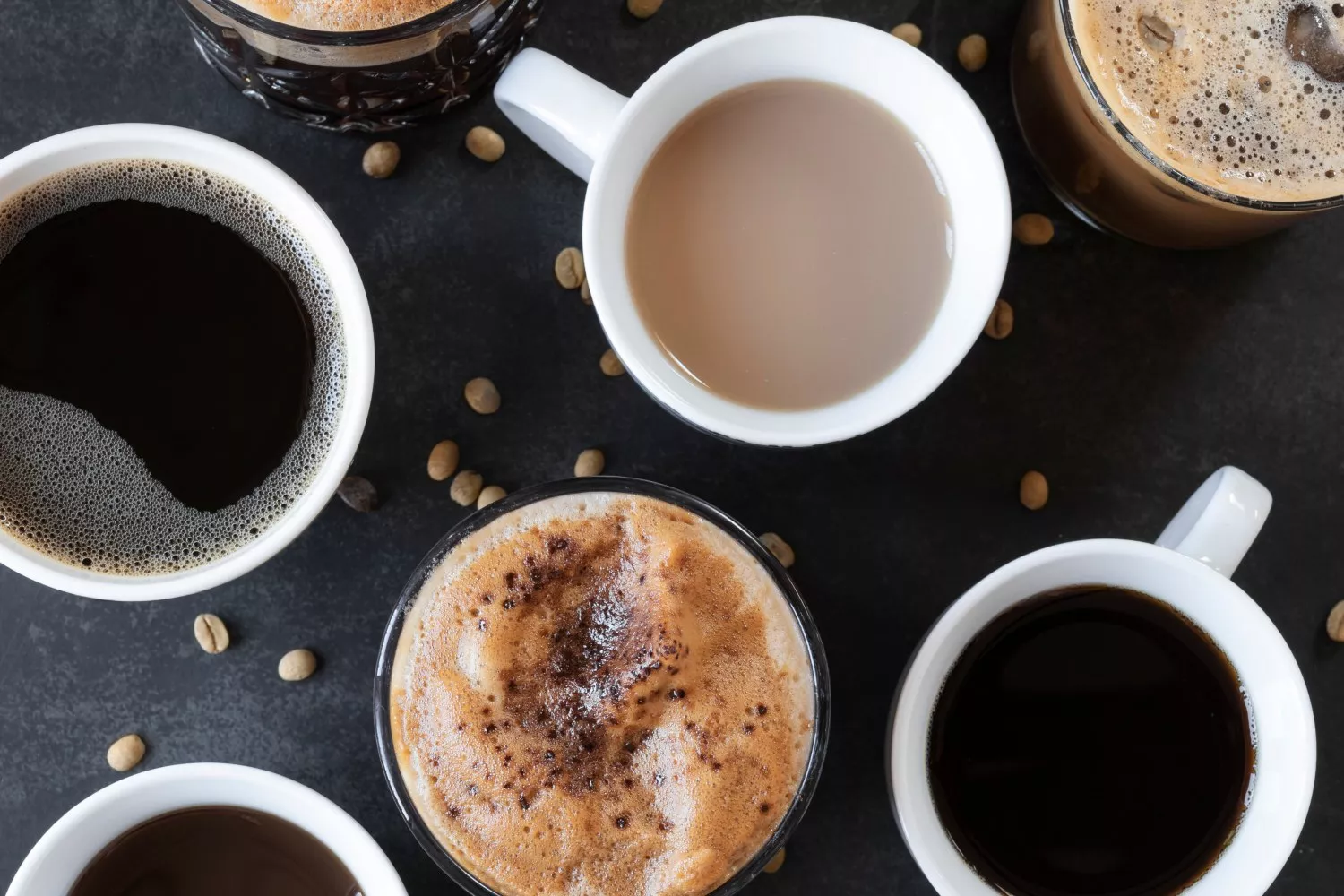 distintos tipos de café