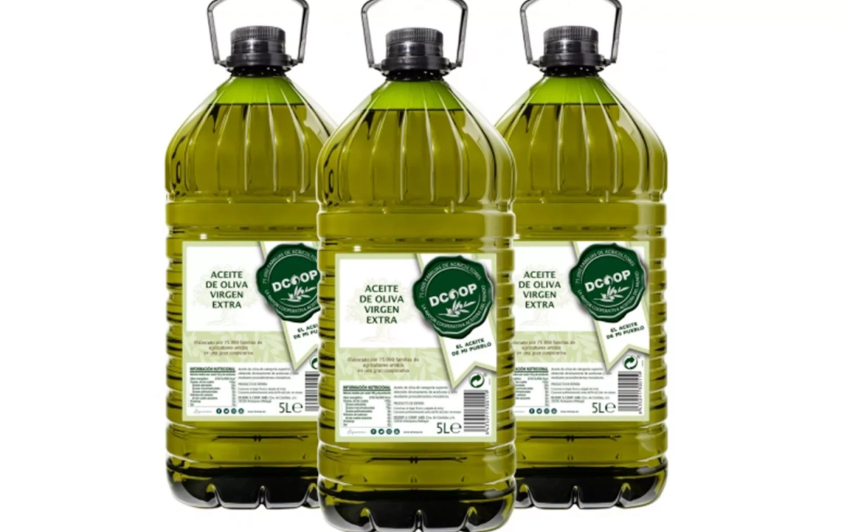 Las garrafas de aceite de oliva Dcoop / CARREFOUR Las garrafas de aceite de oliva Dcoop / CARREFOUR