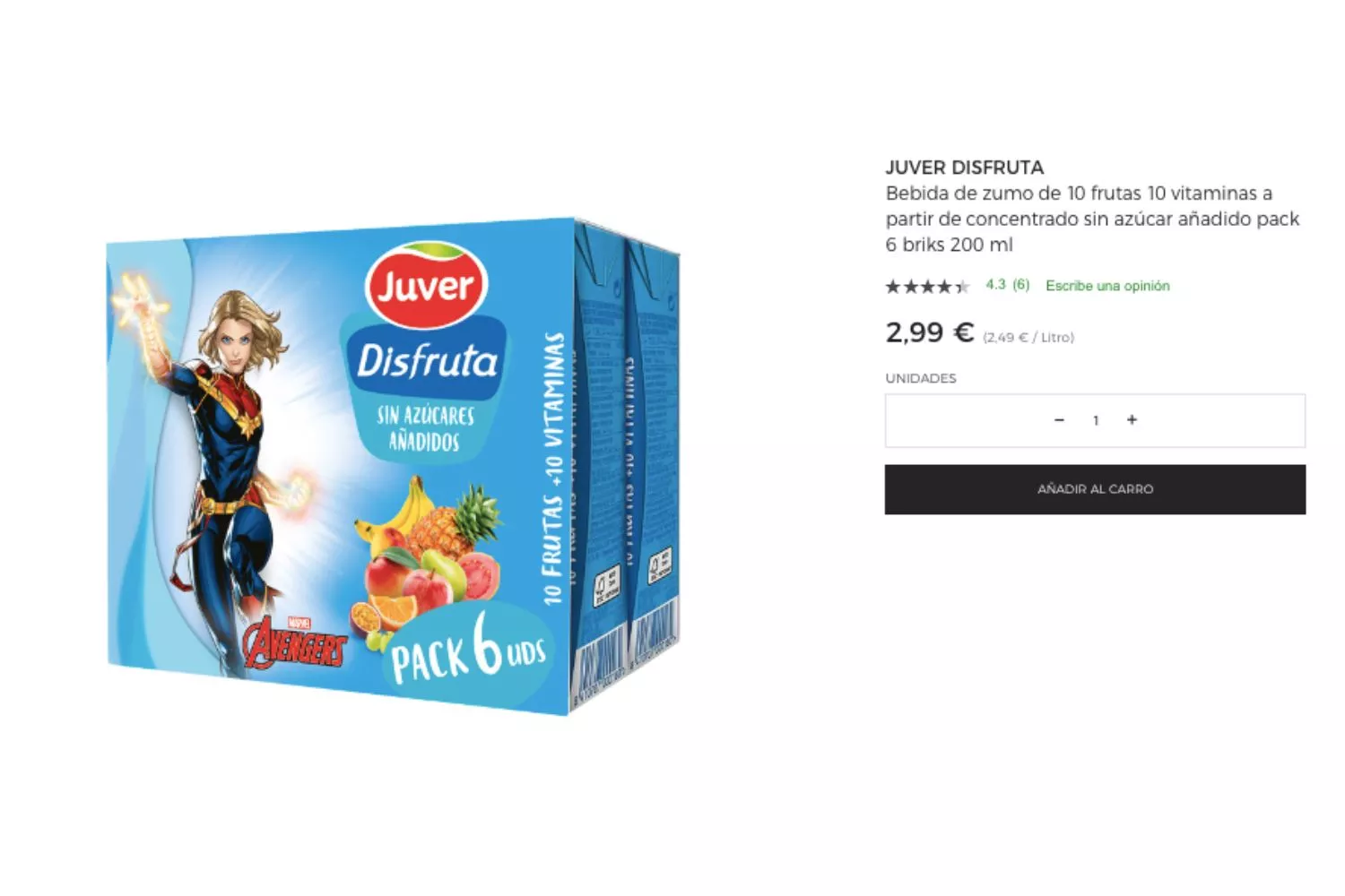 Zumo sin azúcares añadidos / EL CORTE INGLÉS Zumo sin azúcares añadidos / EL CORTE INGLÉS