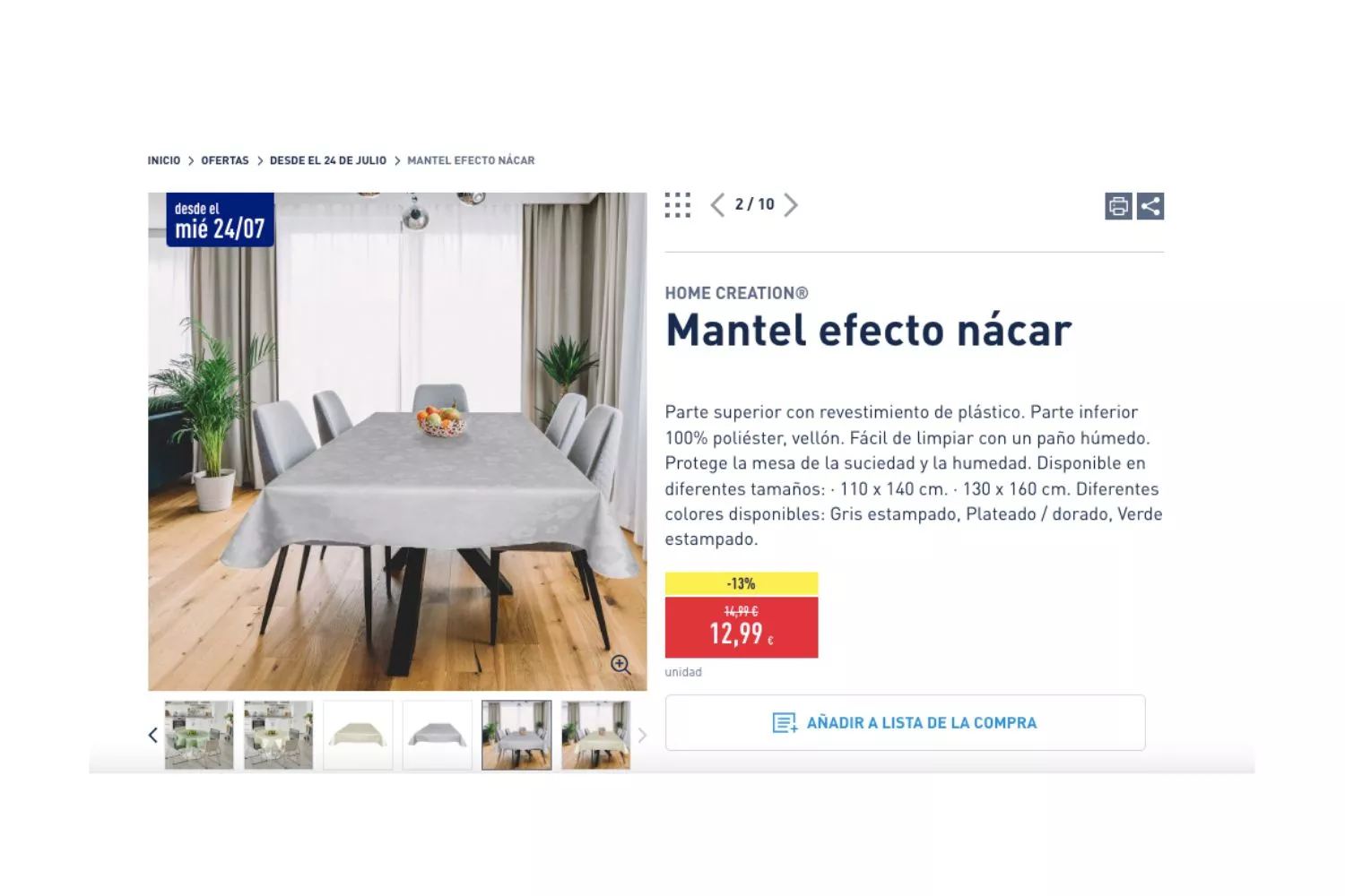 Mantel de Aldi / ALDI Mantel de Aldi / ALDI