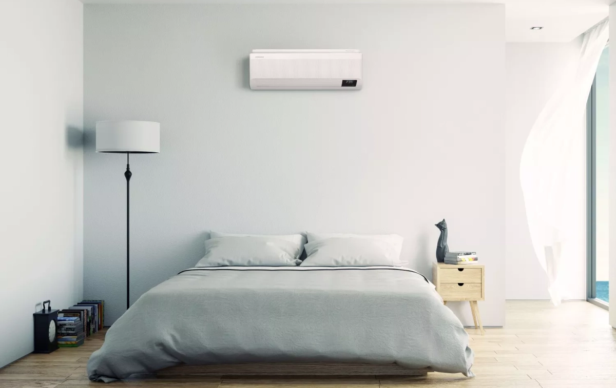 Una habitación con el aire acondicionado puesto / SAMSUNG Una habitación con el aire acondicionado puesto / SAMSUNG