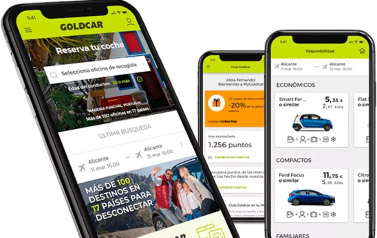 La app de Goldcar / GOLDCAR La app de Goldcar / GOLDCAR