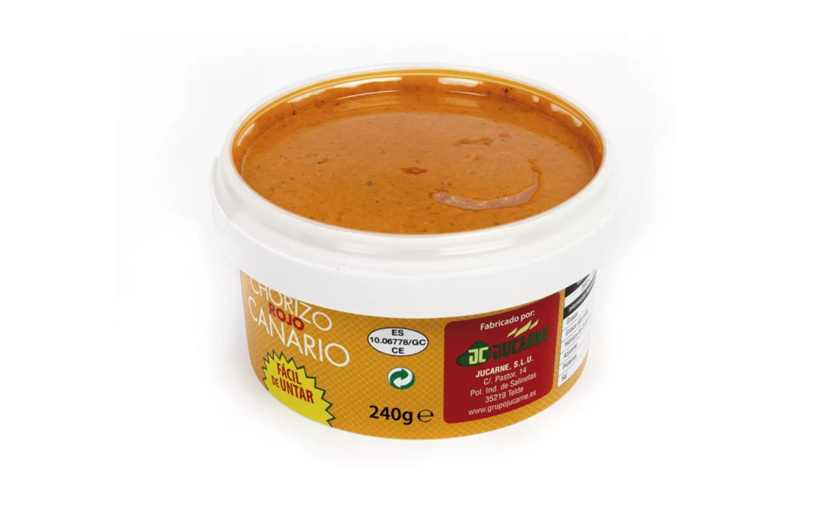 El chorizo rojo canario fácil de untar / JUCARNE El chorizo rojo canario fácil de untar / JUCARNE