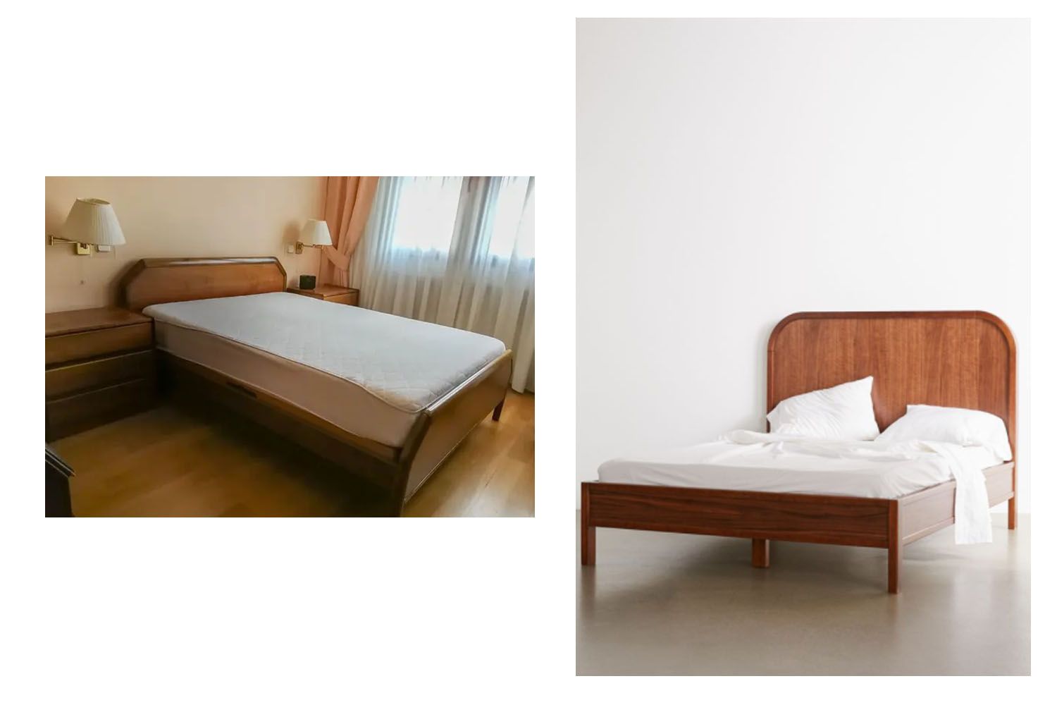 Dos camas, la primera de Wallapop y la segunda de Urban Outfitters / WALLAPOP-URBAN OUTFITTERS