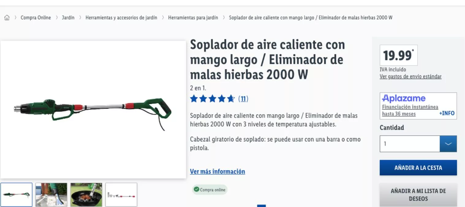 Soplador de aire caliente de Lidl / LIDL Soplador de aire caliente de Lidl / LIDL