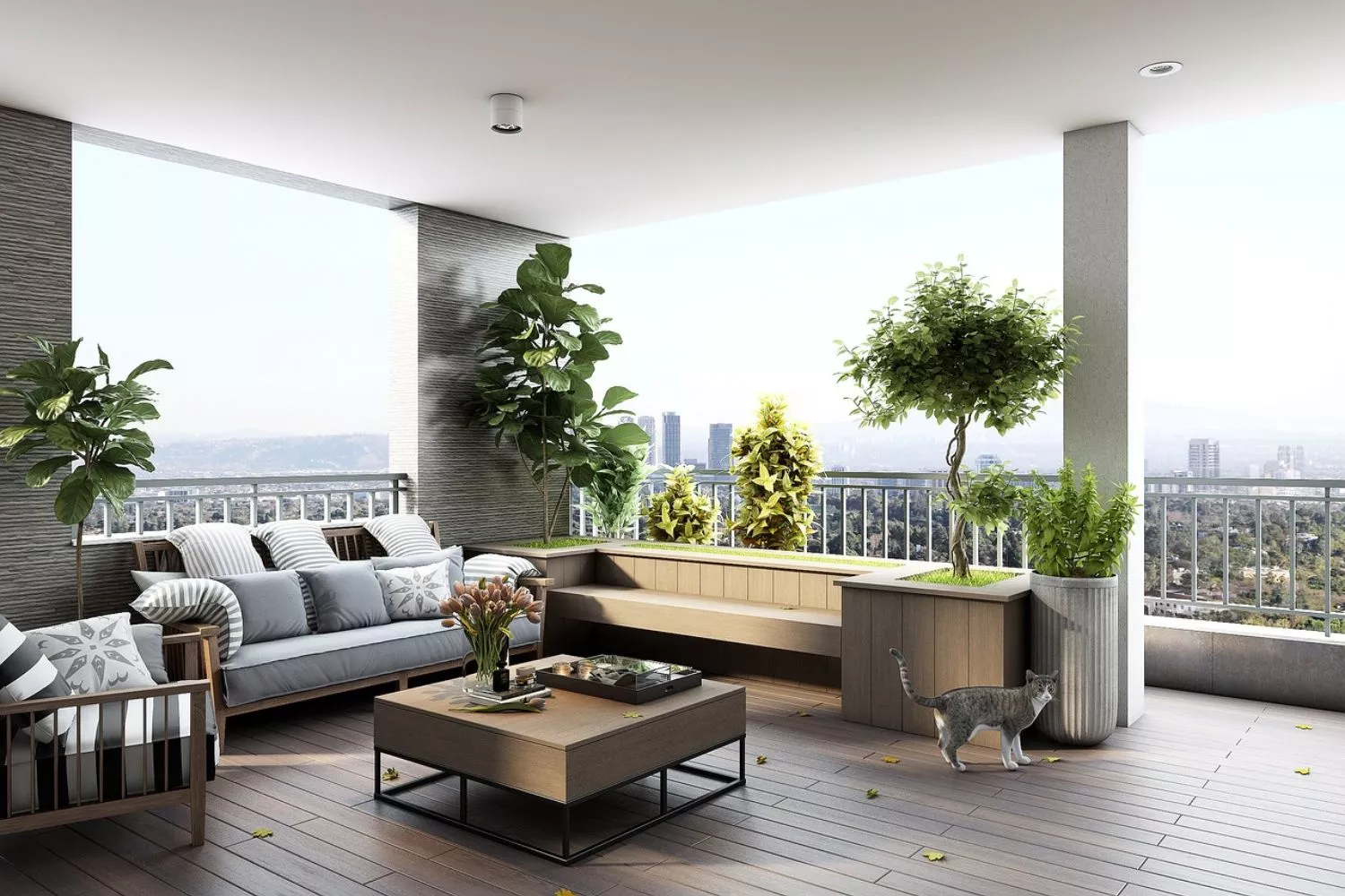 Una terraza con materiales sintéticos / PIXABAY Una terraza con materiales sintéticos / PIXABAY