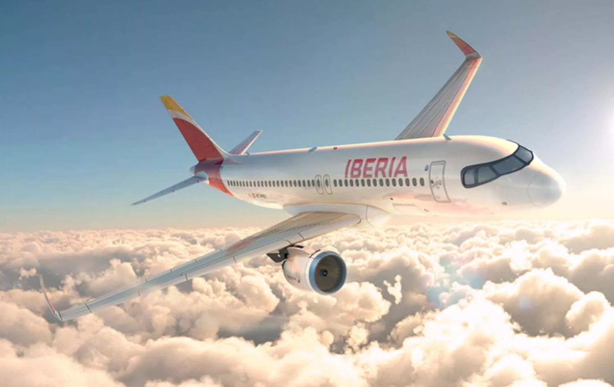 Un avión de la aerolínea Iberia / IBERIA Un avión de la aerolínea Iberia / IBERIA