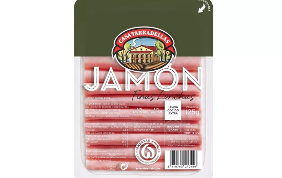 El jamón york de Casa Tarradellas a 18 euros el kilo / CASATARRADELLAS El jamón york de Casa Tarradellas a 18 euros el kilo / CASATARRADELLAS