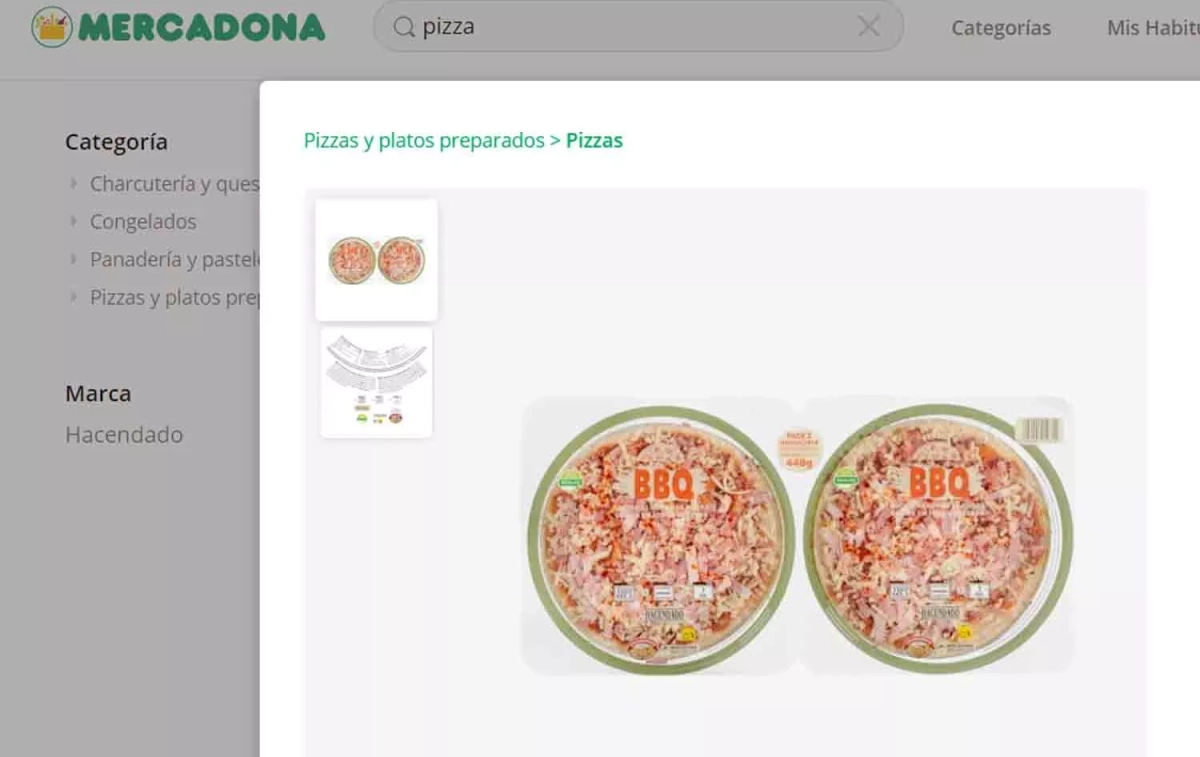 La pizza bbq de Hacendado en el nuevo formato mini La pizza bbq de Hacendado en el nuevo formato mini